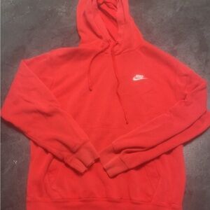 Nike Men's Red Hoodie Size Small